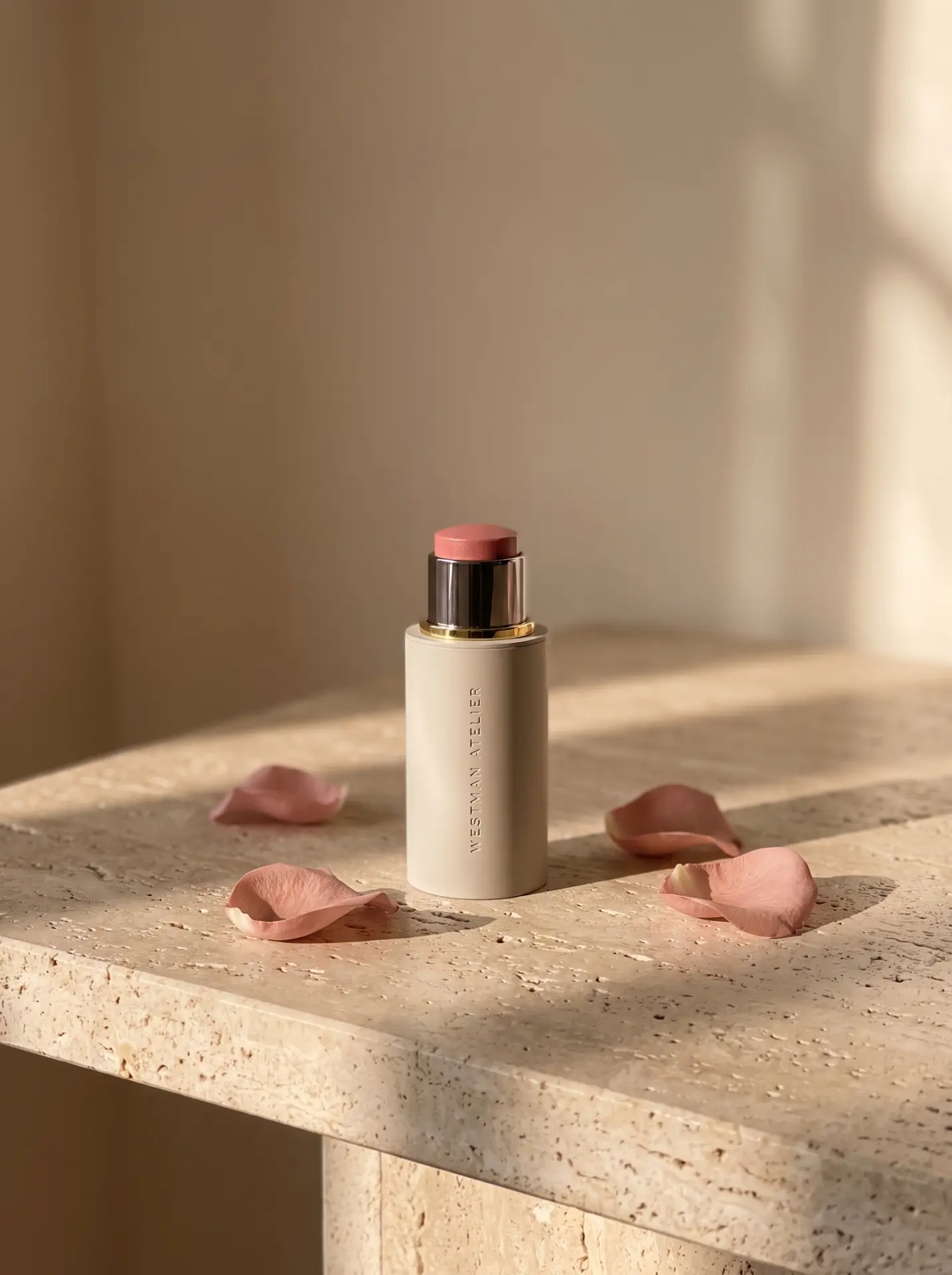 Westman Atelier Baby Cheeks Blush Stick in Petal auf Stein