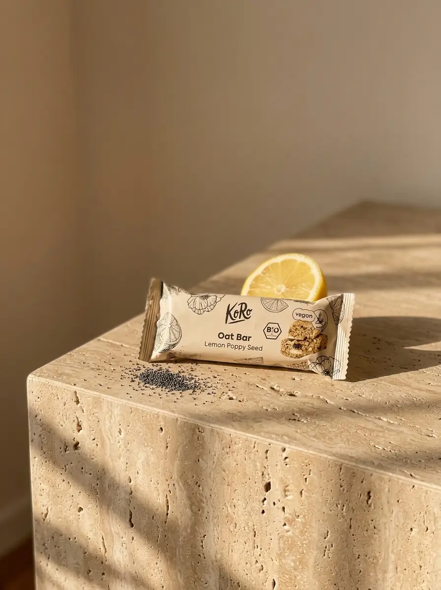 KoRo Oat Bar Lemon Poppy Seed mit Zitrone
